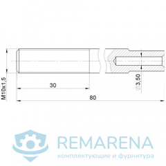 Законцовка Винт М10 (фото 1)