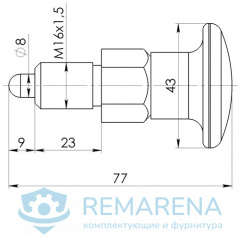Фиксатор "Грибок" М16х1,5 (фото 1)