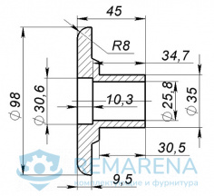 Шайба валика D95 (фото 1)