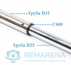 Центрирующая заглушка для труб D25/D32-вар2 (фото 2)
