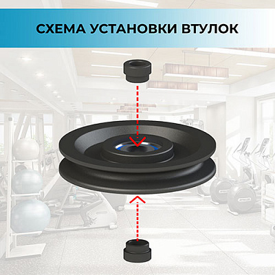 Ролик для троса 100 мм (фото 3)