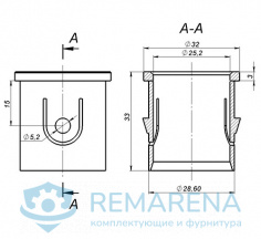 Центрирующая заглушка для труб D25/D32-вар2 (фото 1)
