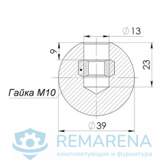 Ручка шар М10 (фото 1)